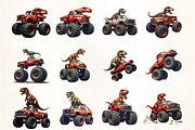 T-Rex Dinosaur Monster Truck Sublima, an Illustration by CrexoraLab (Thumbnail 2 of 5)