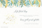 Watercolor and Gold Leaves Clip Art, an Illustration by Hello Muse Design (Thumbnail 4 of 4)