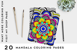 Mandala Art Coloring Pages, a Decorative Illustration by Design Unique