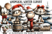 Whimsical Winter Clipart, an Illustration by OK Design (Thumbnail 1 of 6)