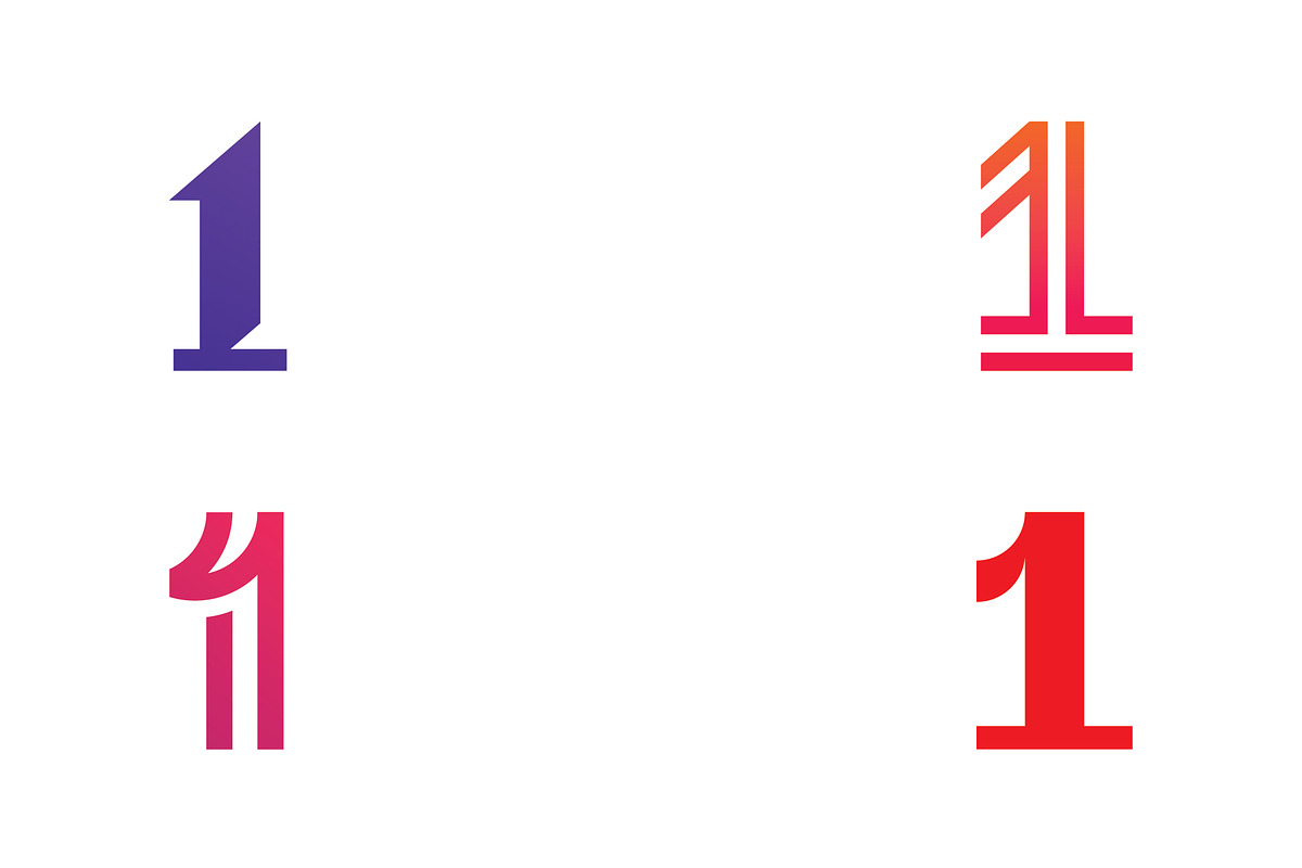 Number 1 logo symbol design template, a Graphic by T.Vooka (Photo 1 of 3)