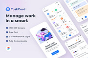 TaskCard App : iOS Ui Kit, an UI Kit Template by Creative Perspective (Thumbnail 1 of 6)