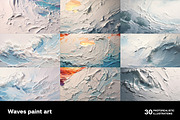 Waves paint art. 30 images, a Decorative Illustration by Handmadefont (Thumbnail 8 of 10)