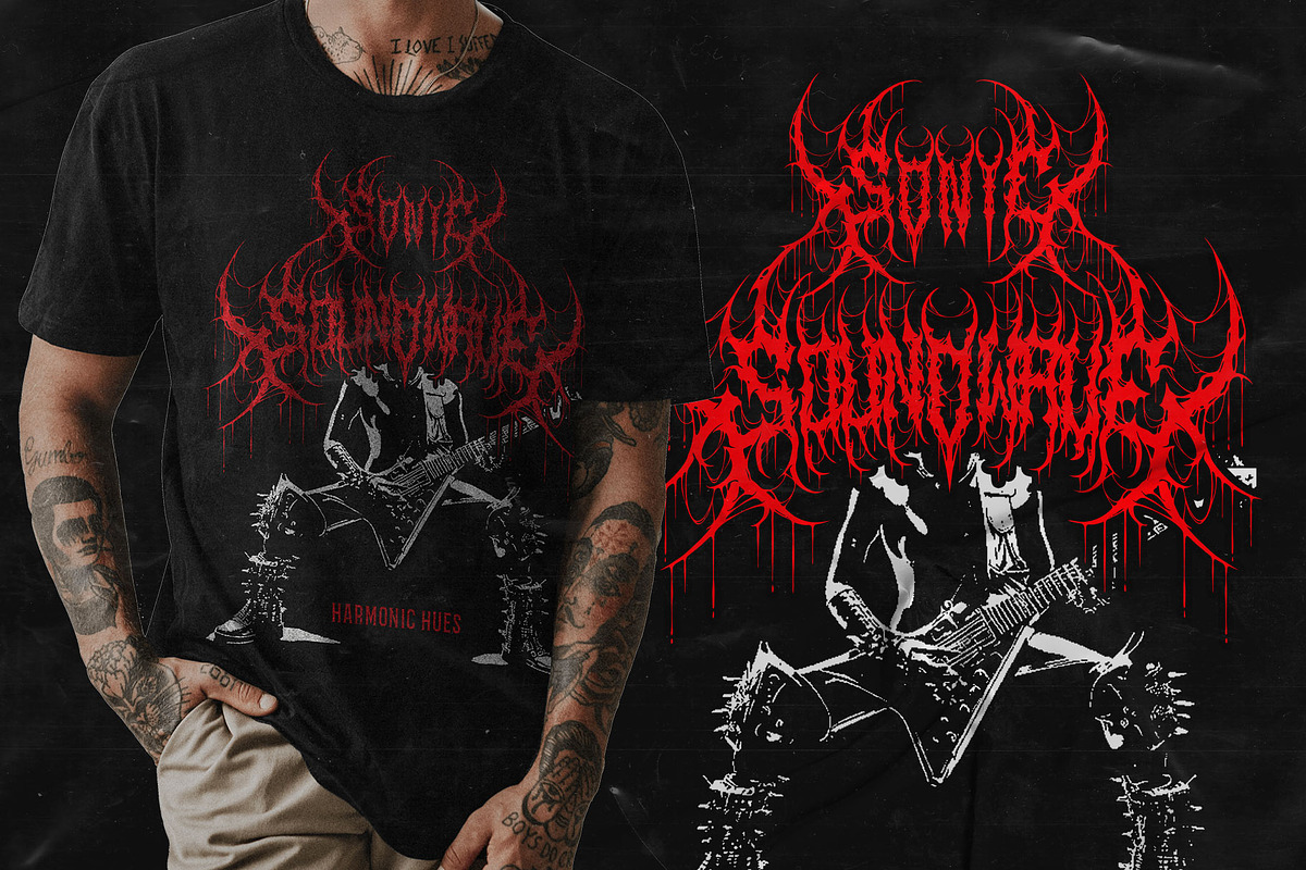 Sorcera Death Metal Font, a Blackletter Font by Fonday Studio (Photo 13 of 19)
