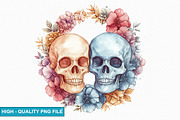 Gothic Skull Clipart Bundle, an Illustration by crative8112 (Thumbnail 8 of 8)