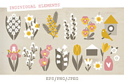 SPRING  illustrations & patterns, an Object Graphic by Nastya Tkachova (Thumbnail 4 of 8)