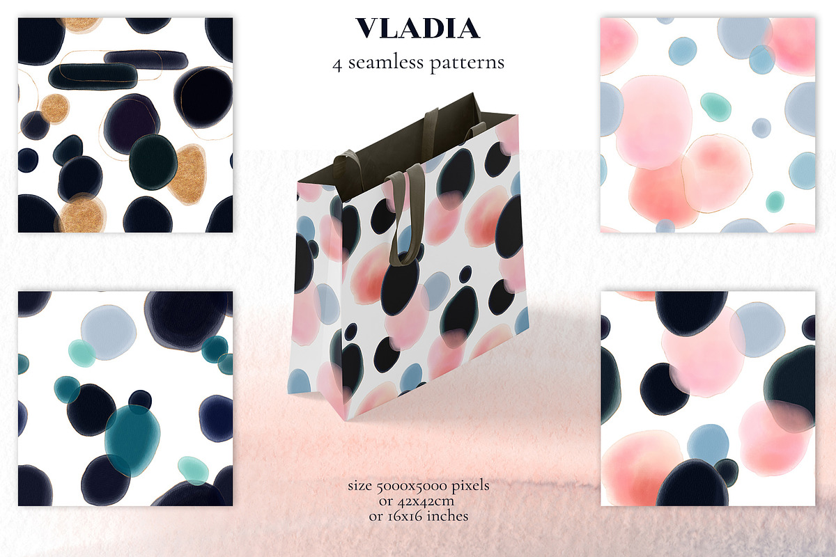 VLADIA watercolor abstract, a Texture Graphic by Salted Galaxy (Photo 9 of 11)