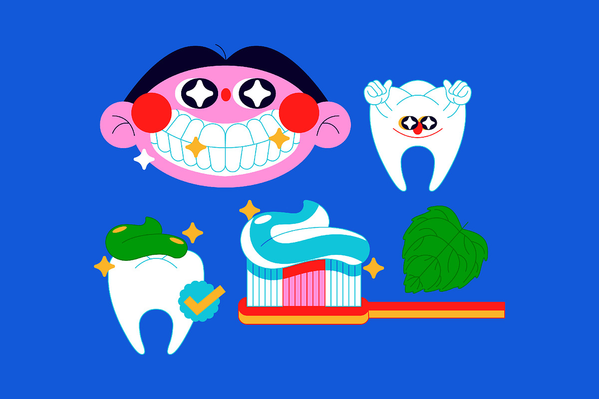 Toothpaste Asset Illustration, a Healthcare Illustration by graphicook