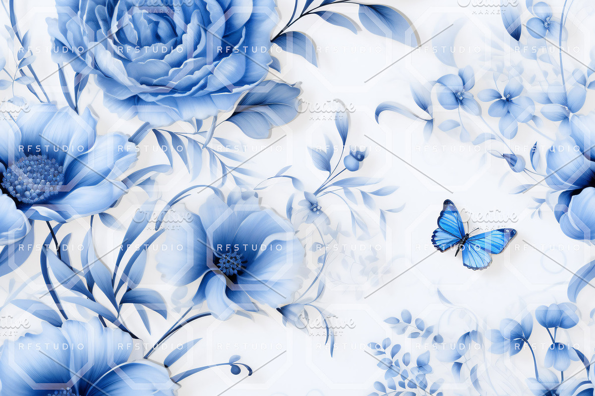 BUTTERFLY SANCTUARY. Seamless Pack, a Texture Graphic by RefinedFantasyStudio (Photo 6 of 9)