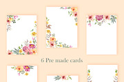 Nadine Watercolor floral collection, an Illustration by ViсkyArtDesign (Thumbnail 4 of 11)
