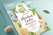 Dino Baby Shower Invitation, an Invitation Template by Aarley Kaiven (Thumbnail 1 of 2)