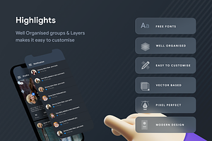 Social Network App UI Kit Tweetora