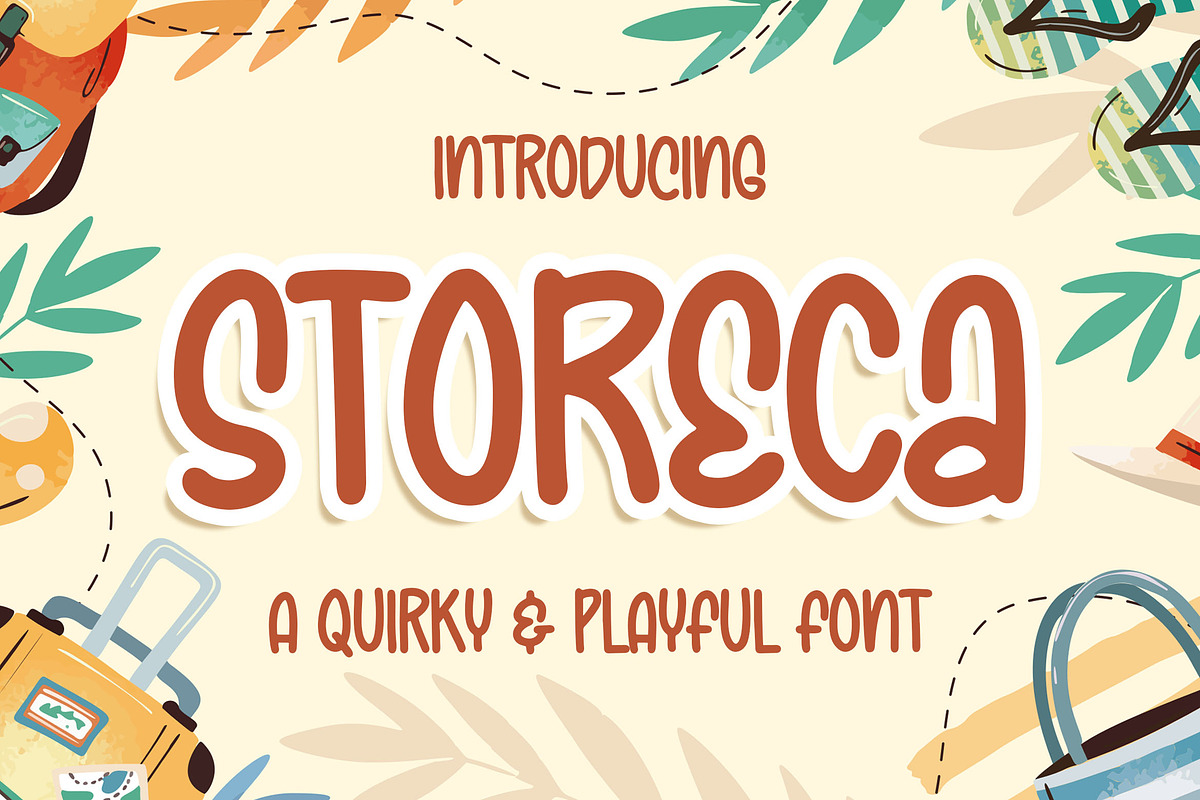 Storeca a Quirky & Playful Font, a Font by Blankids Studio (Photo 1 of 7)