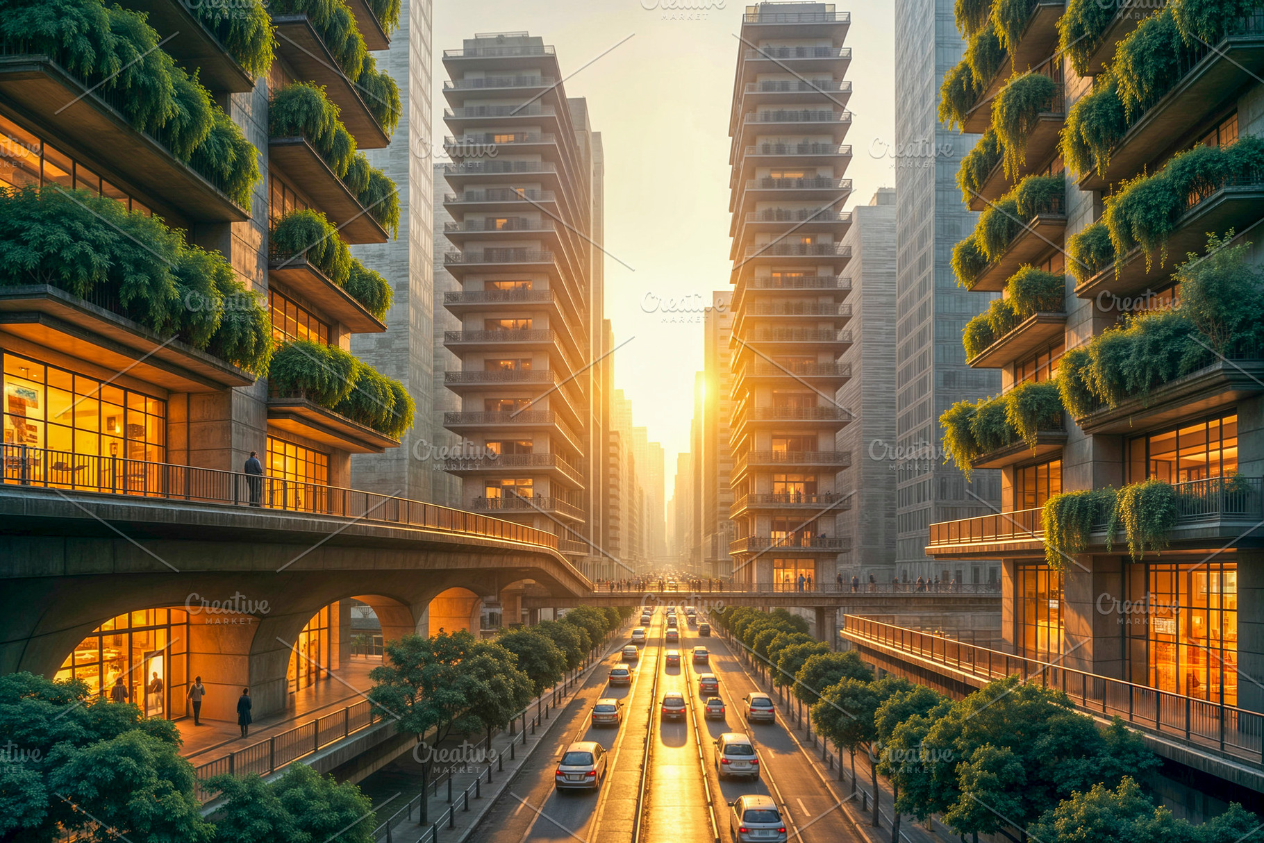 Futuristic cityscape, a Photo by rarrarorro
