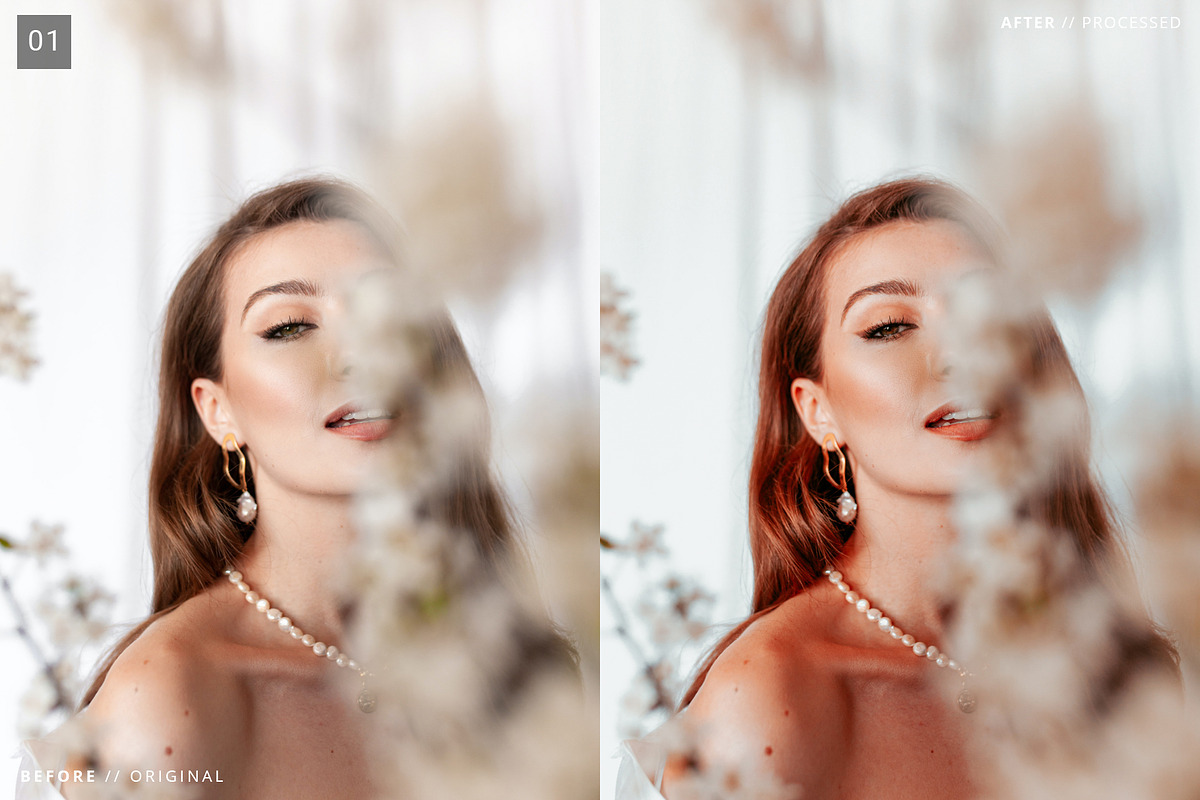 5 Portrait Master Ligtroom Presets, an Action Add-On by Edito (Photo 2 of 6)