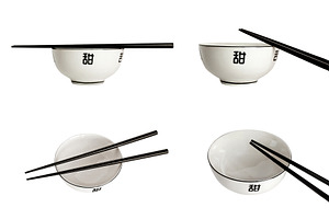 Empty bowl for asian food, a Photo by saiko3p