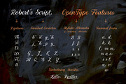 Robert's Script Light, a Script Font by Roland Huse Design (Thumbnail 5 of 5)