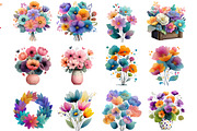 storybook spring flowers Clipart, an Illustration by DreamArtGraphic (Thumbnail 2 of 4)