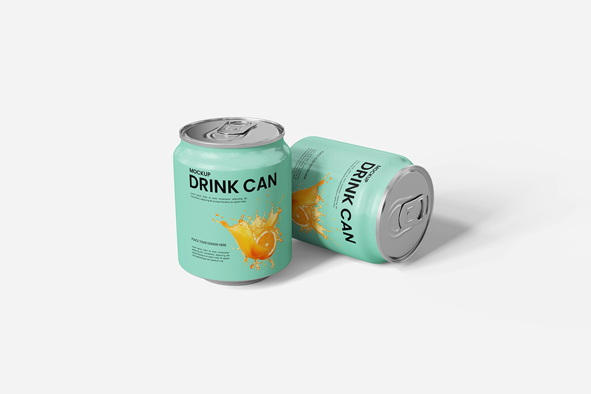 Drink Can Mockup, a Packaging Mockup by Indah (Photo 4 of 6)