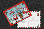 Christmas Postcard Template, a Card Template by MightyDesign (Thumbnail 2 of 6)