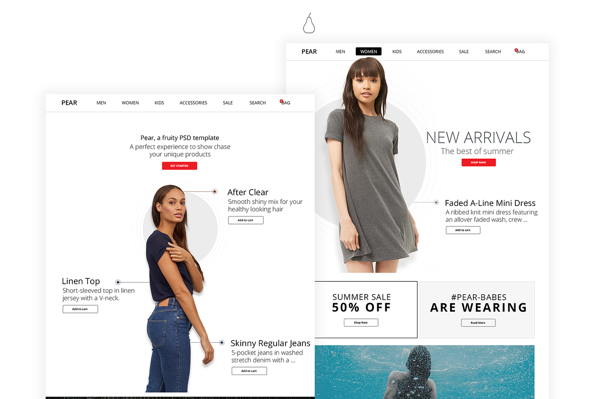 Pear - PSD Ecommerce Template, a Templates & Theme by S&C Market (Photo 1 of 5)