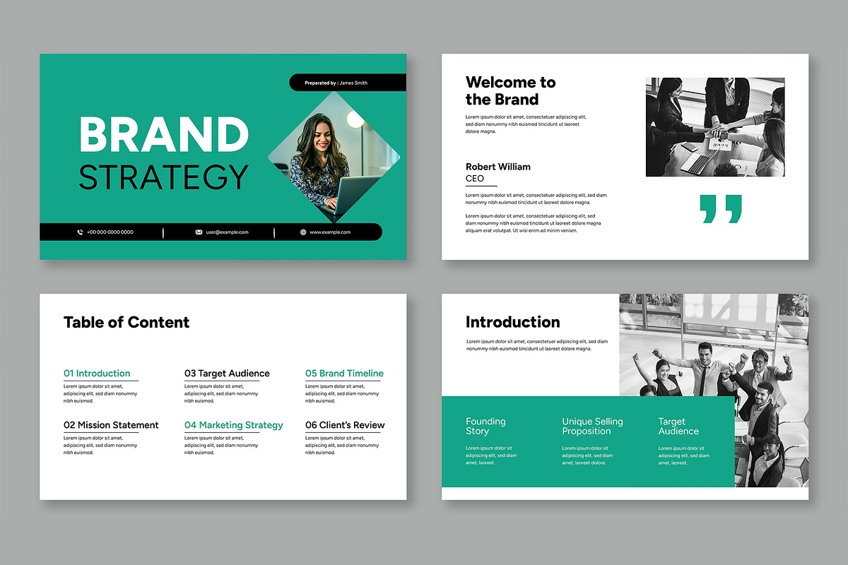 Brand Strategy Presentation Layout, a Presentation Template by Mighty-Slide (Photo 2 of 6)