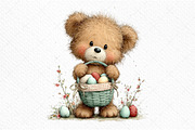 Whimsical Easter Gingham Clipart, an Illustration by Craft Nest (Thumbnail 11 of 11)