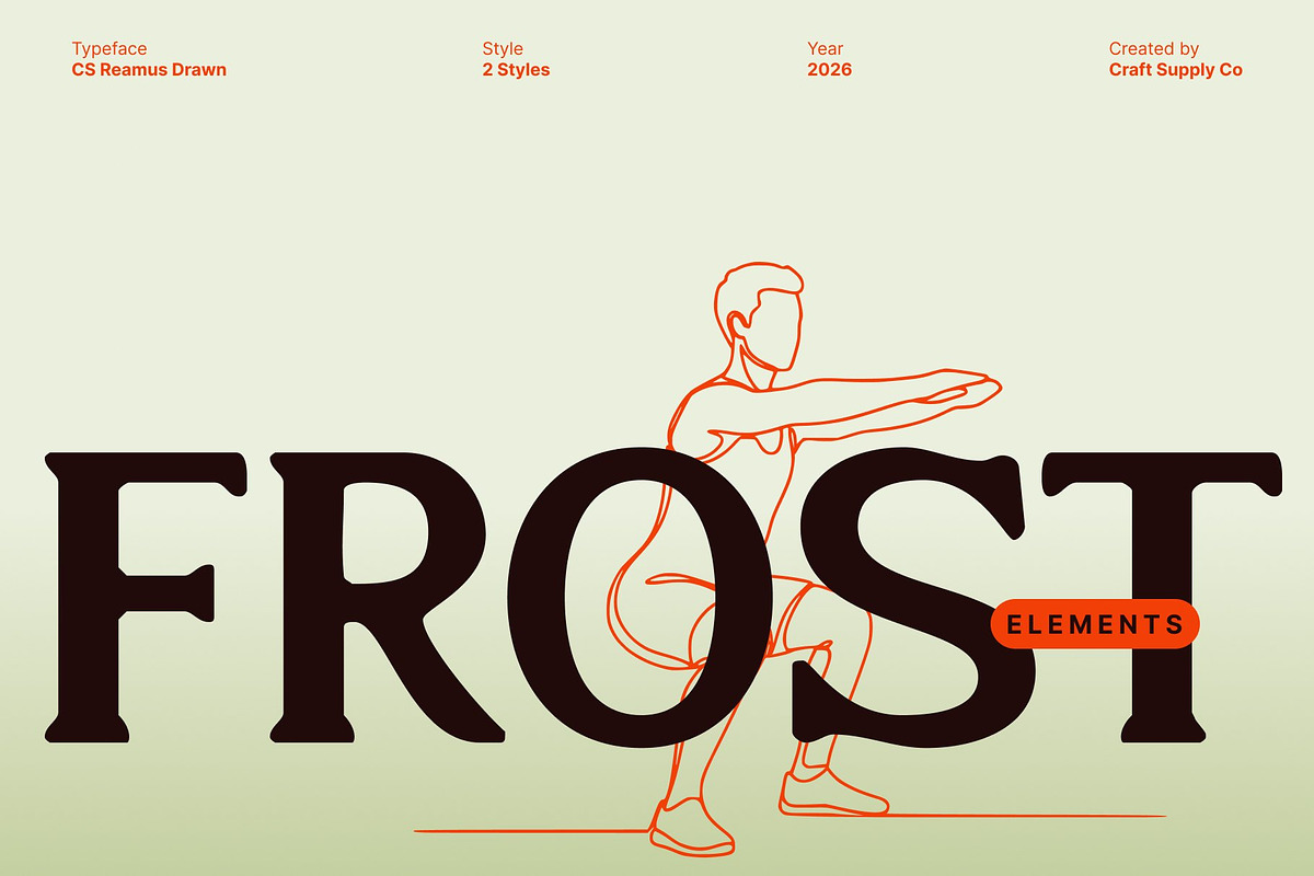 CS Reamus Drawn, a Serif Font by Craft Supply Co. (Photo 2 of 8)