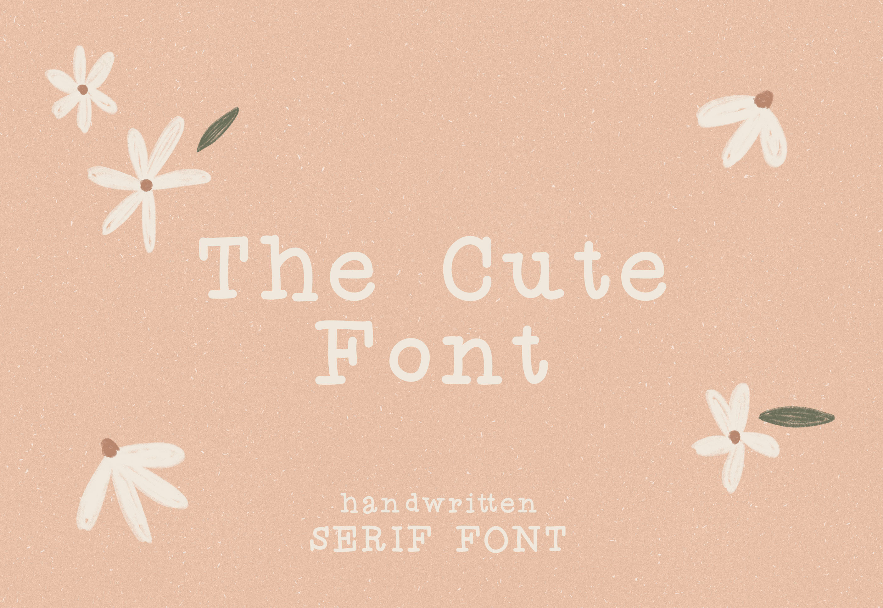 The Cute Font / handwritten serif, a Serif Font by KruthDesign