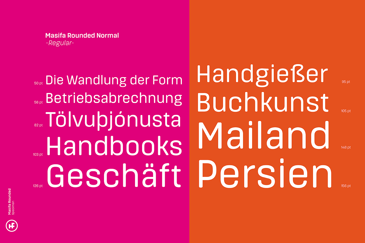 Masifa Rounded Normal, a Sans Serif Font by Hurufatfont (Photo 4 of 13)