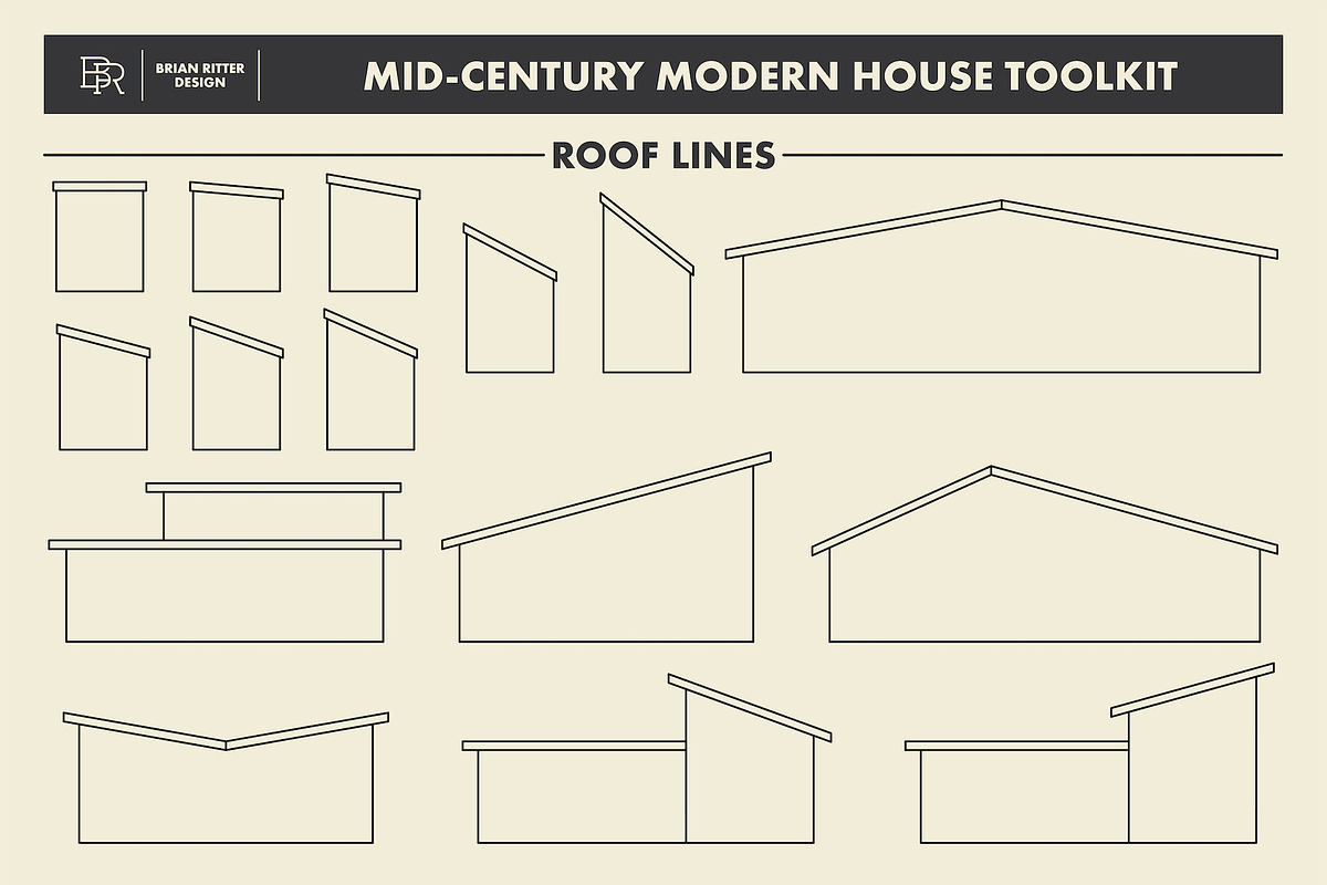 Mid-Century Modern House Toolkit, a Brush Add-On by Brian Ritter Design (Photo 6 of 8)