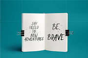 Wilde Wasser - Textured Brush Font, a Script Font by CreativeJourney (Thumbnail 4 of 7)