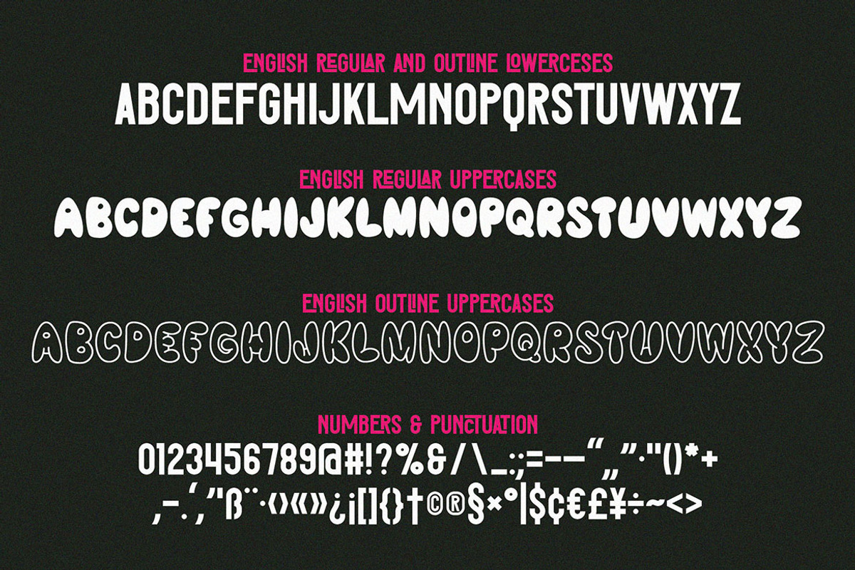 Teenage Luck - Experimental Font, a Sans Serif Font by JumboDesign (Photo 3 of 6)