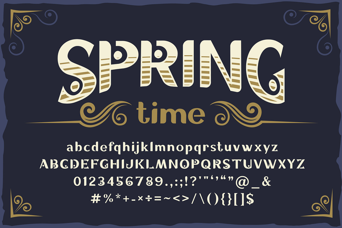 Seignior - vintage font, a Slab Serif Font by Fractal fonts & graphics (Photo 2 of 7)