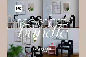 Frame Mockup Bundle–Modern Interior
