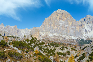 Autumn Dolomites mountain rocky view, Sudtirol, Italy, a Nature Photo by YuriyB