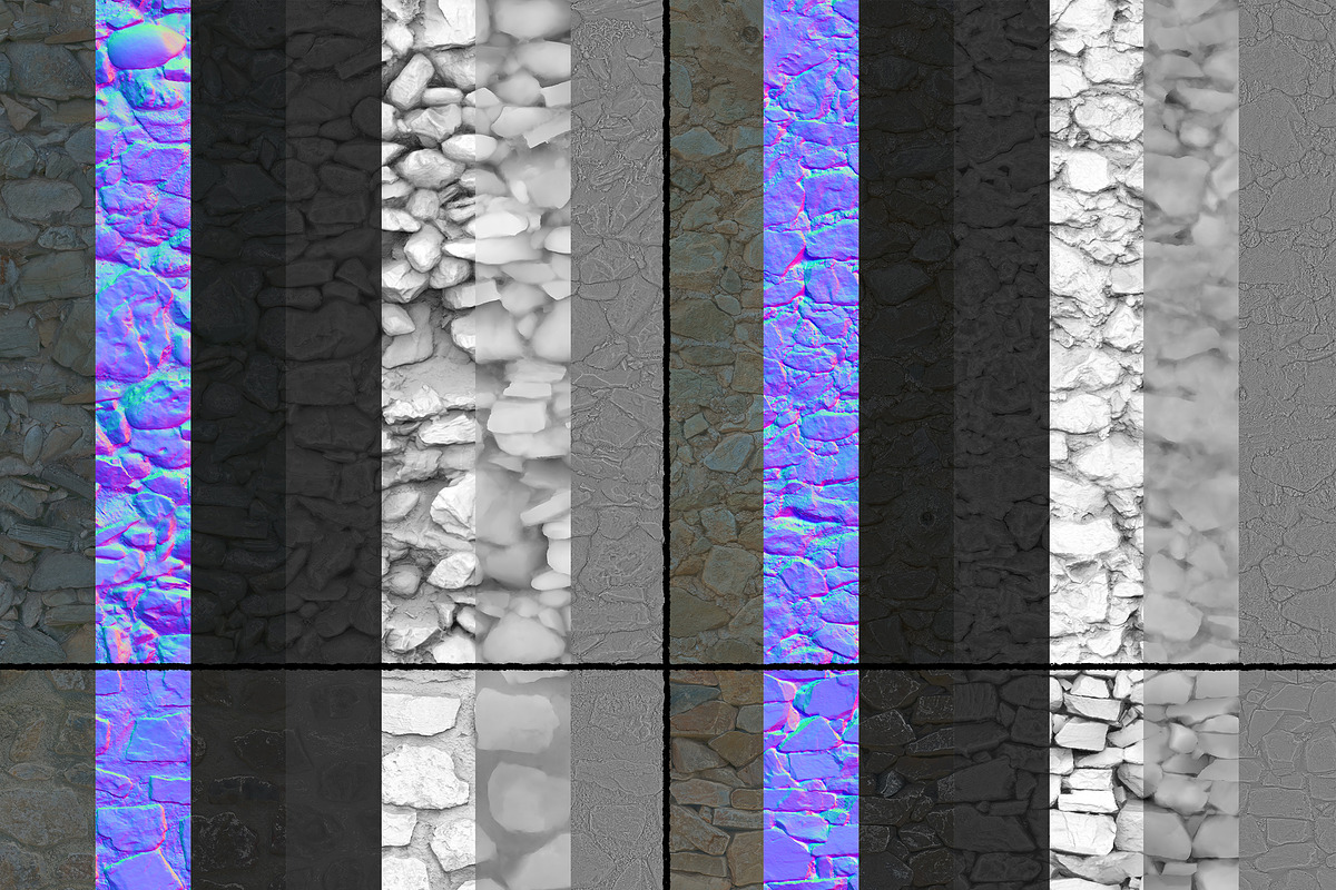 Scanned Stonewall Tile Pack 01, a Textures & Material 3D Model by Amnoon (Photo 7 of 7)