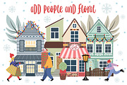 Winter Town, a Decorative Illustration by Alina Sh (Thumbnail 4 of 8)