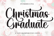 Christmas Graduate | Script Font, a Handwritten Font by Scratchones (Thumbnail 1 of 9)