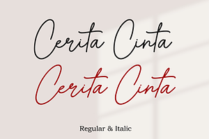 Cerita Cinta Handwritten Font