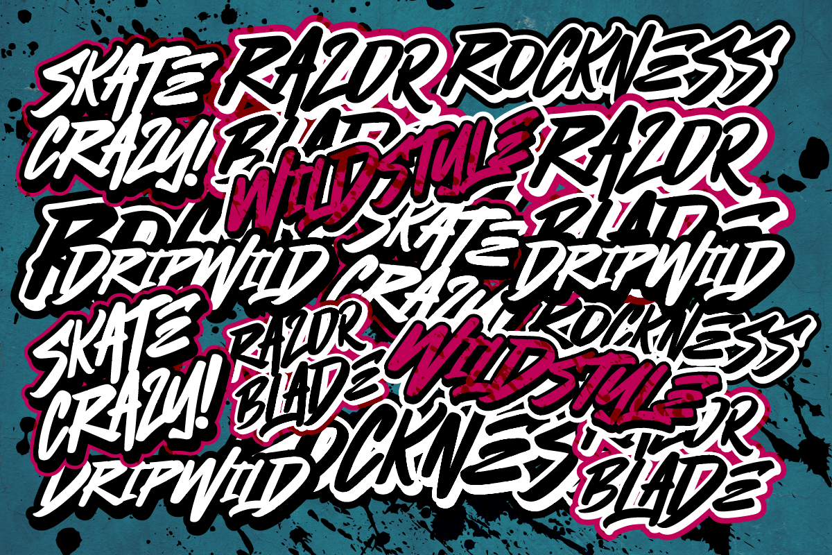 Thrashlane Bold Street Brush Font, a Font by Ronny Studio (Photo 6 of 9)