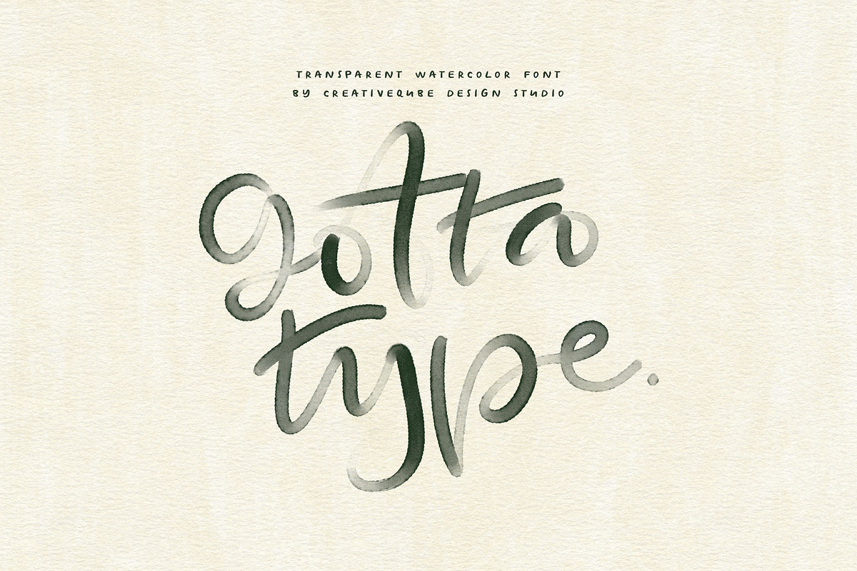 Gotta Type SVG Color Font, a Script Font by Creativeqube Design (Photo 1 of 9)