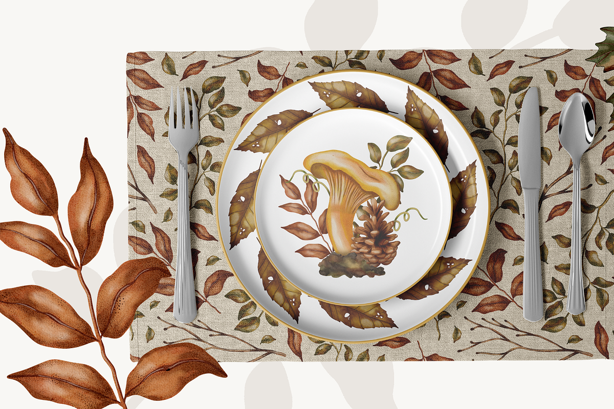 Autumn Vibe Watercolor Clipart Set, a Seasonal Illustration by Andre_Eva (Photo 4 of 10)