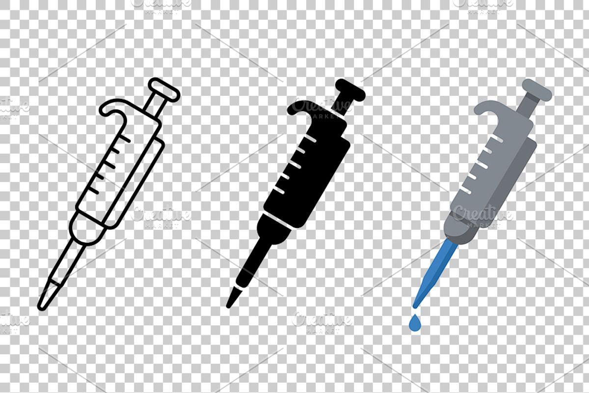 Laboratory Micropipette Vector Icon, an Object Graphic by Artonix (Photo 3 of 3)