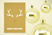 Golden Merry Christmas Postcards Set, a Print Template by McLittle Stock (Thumbnail 3 of 4)