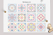Watercolor Pastel Tile Pattern, a Pattern Graphic by Rachel Art Studio (Thumbnail 3 of 10)
