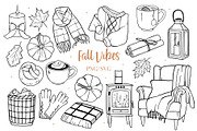 Fall Autumn Cozy Vibes Bundle, a Seasonal Illustration by ArtGiftsStudio (Thumbnail 1 of 5)