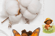 11 Black Girl Clipart, a Decorative Illustration by Pati Charm Studio (Thumbnail 8 of 8)