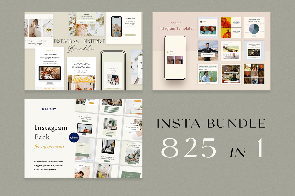 Ultimate Insta Bundle | Canva, a Social Media Template by Ralony (Photo 7 of 7)