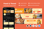 Youtube Channel Banner Food & Travel, a Social Media Template by productype1 (Thumbnail 1 of 3)
